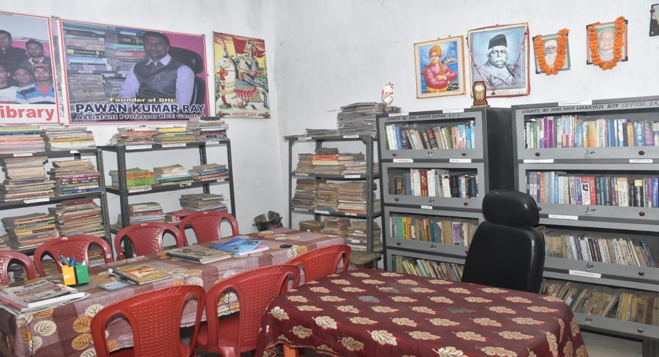 Inside the library